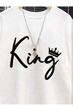 Çocuk Tasarım King Baskılı T-Shirt Şort Alt Üst Takım