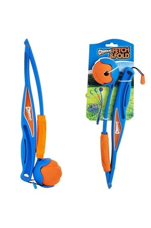 ! Fetch & Fold Katlanabilir Top Fırlatıcı (Whistler Top Hediyeli)