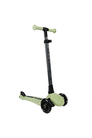 Let's Ride Two Işıklı Katlanabilir 3 Tekerlekli Scooter Yeşil
