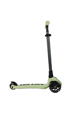 Let's Ride Two Işıklı Katlanabilir 3 Tekerlekli Scooter Yeşil