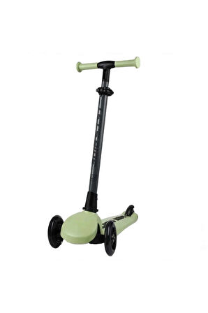 Let's Ride Two Işıklı Katlanabilir 3 Tekerlekli Scooter Yeşil