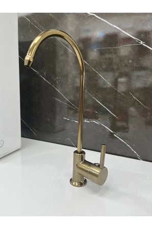 Antik Sarı Eskitme Su Arıtma Musluğu