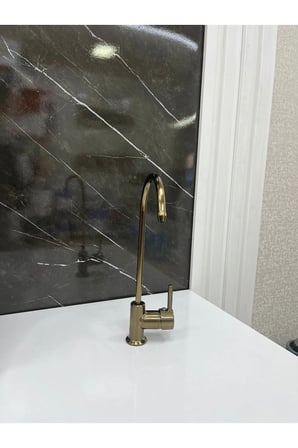 Antik Sarı Eskitme Su Arıtma Musluğu