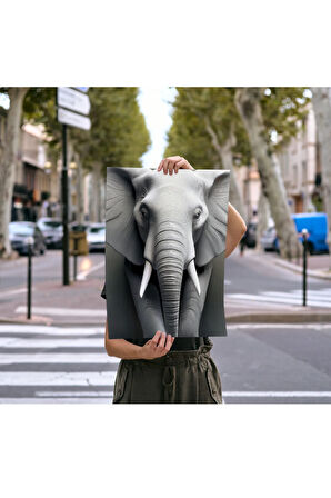 Çerçevesiz Poster Fil