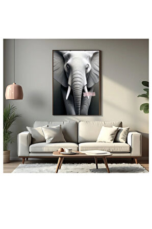 Çerçevesiz Poster Fil