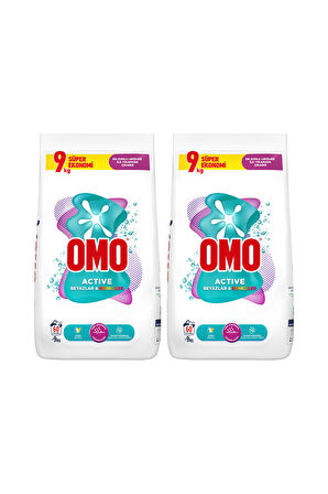 Omo Active Beyazlar&Renkliler 2x9kg