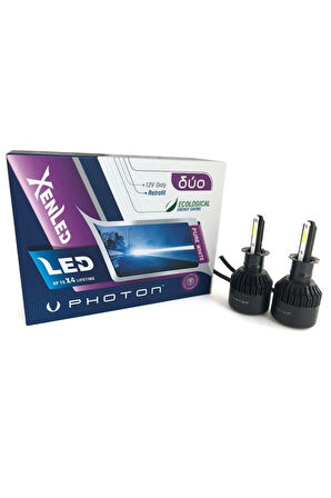 H3 Duo Led Xenon Şimşek Etkili Beyaz Zenon H3