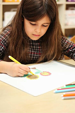 Akademi Çocuk Tükenmez Resim Defteri - Ressam Kediler - 25x35 cm