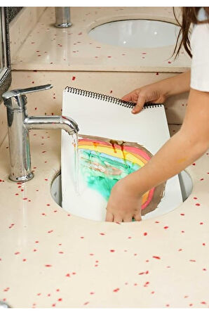 Akademi Çocuk Tükenmez Resim Defteri - Ressam Kediler - 25x35 cm