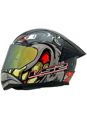 RAPID 2 SPOX GRİ-KIRMIZI KASK ŞEFFAF KASK CAMI HEDİYELİ