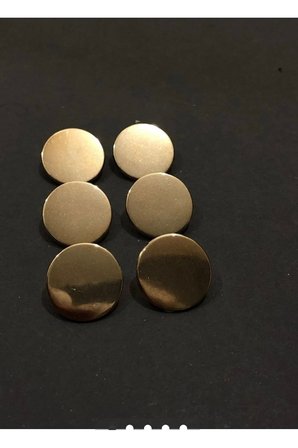 Polnet Button Gold Pulmetal Para Model Trençkot Kaban Ceket Düğme 6 Adet.