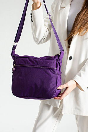 Çok Gözlü Su Geçirmez Kumaş Omuz Çantası