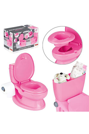 Dolu Eğitici Lazımlık Tuvaletim Pembe