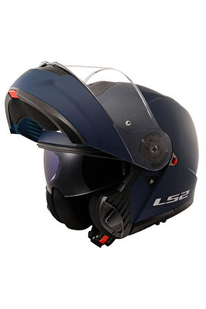 Strobe 2 Mat Navy Mavi Çene Açılır Kask