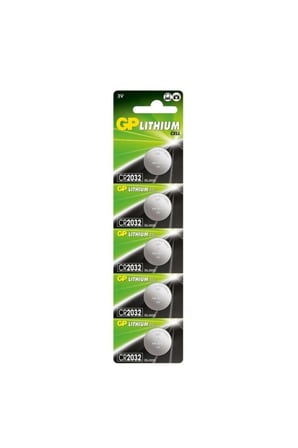 GP CR2032 5 Lİ KART 3V Lityum Para Pil 5 li Paket