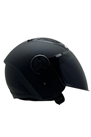 AIRFLOW 2 MAT SİYAH KASK GRİ CAM