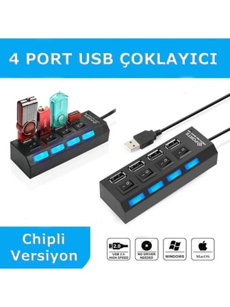 Gabble GAB-UAP430 4 Port Usb 3.0 Hub Çoğaltıcı Switch Splitter Çoklama Cihaz Aygıt Bağlantı Klavye Mouse Flash