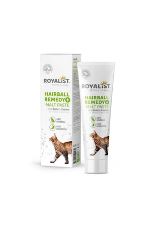 Hairball Remedy+Malt Paste|Kediler İçin Tüy Yumağı Önleyici Macun–Biotin & Kalsiyum İçerik 100gr