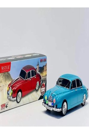WS-596BT 1967 Model Jaguar Mark 2 10W Bluetooth Hoparlör Fm Radyo USB Tf Aux Destekli Speaker
