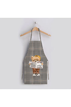 Gazeteci Teddy Mutfak Önlüğü (ULUSLARARASI YIKAMA VE SOLMAMA SERTİFİKASINA SAHİPTİR.)