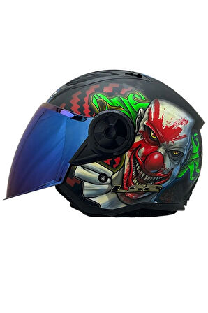 AIRFLOW 2 HAPPY DREAMS KASK SİYAH CAM