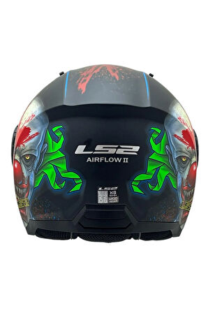 AIRFLOW 2 HAPPY DREAMS KASK SİYAH CAM