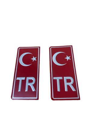 TR KIRMIZI PLAKA STICKER (2 ADET)