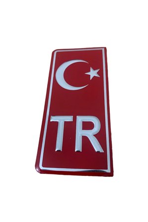 TR KIRMIZI PLAKA STICKER (2 ADET)