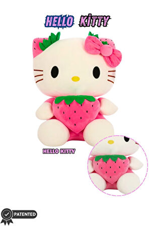 Lisanslı Peluş Hello Kitty 50 Cm Fiyonklu Oyun Ve Uyku Arkadaşı Peluş Kedi Hediyelik
