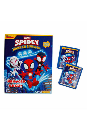 Lisanslı Spidey Mega Başlangıç Paketi Album+10 Paket(50 Stickers) Çıkartma