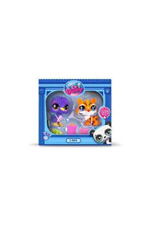 LPS Minişler Littlest Pet Shop Kaplan ve Tropikal Kuş 2'li Figür Seti