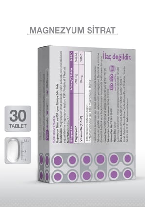 Magnesıum Plus S (MAGNEZYUM SİTRAT) & P5p 30 Tablet