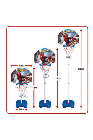 SPIDERMAN AYAKLI BASKETBOL SET