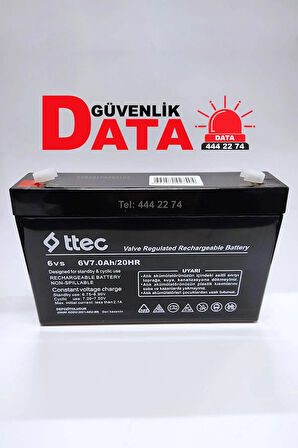 6v 7ah 20hr Bakımsız Kuru Akü 6 Volt 7 Amper (2022 Üretim)