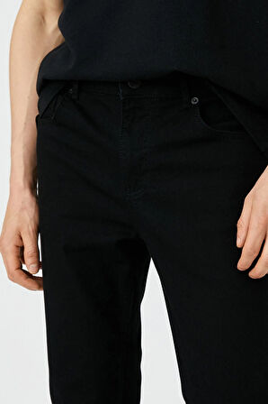 Erkek Siyah Jean Pantolon - 4wam40239nd