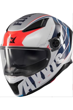 Motosiklet Kask Panther Sv Parlak-Blue A7 Full Face Güneş Vizörlü ECE 22.06R Motor Kaskı