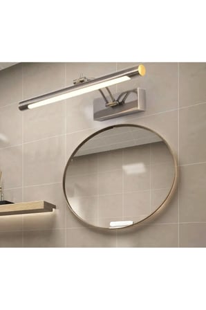 Modern Duvar Led Aplik Banyo Tablo Aydınlatma Kuğu Pelikan Aplik Krom Gün Işığı Samsung Ledli Aplik