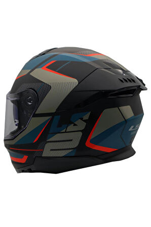 Stream 2 Road Full Face Motosiklet Kaskı  Gri Siyah