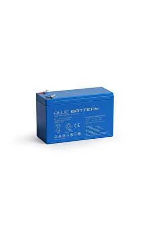 Blue Battery 12 Volt 7 Amper Bakımsız Akülü Araba Kuru Aküsü 