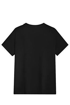 Unisex Dağ Baskılı Oversize T-shirt