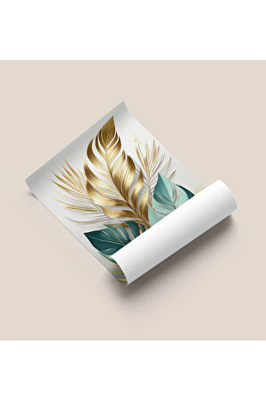 Çerçevesiz Poster, Dijital Baskı, Monstera Deve Tabanı Çiçeği , Ofis Salon Dekorasyon , Poster