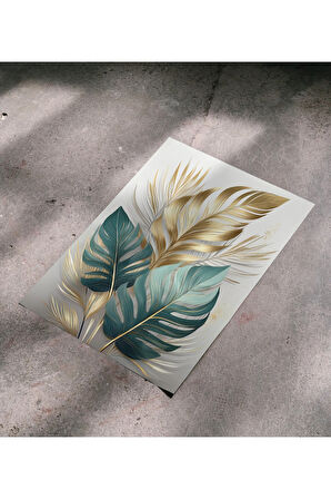 Çerçevesiz Poster, Dijital Baskı, Monstera Deve Tabanı Çiçeği , Ofis Salon Dekorasyon , Poster