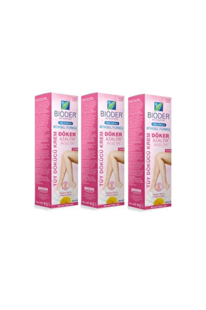 Bayan-bitkisel Tüy Dökücü Krem-normal Cilt-papatya Özlü-100 Ml-3 Adet