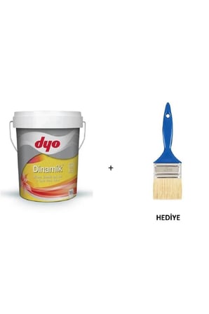 Dinamik Silikonlu Silinebilir Ipek Mat Iç Cephe Duvar Boyası Beyaz 2,5l/ Fırça Hediyeli