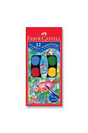 Faber-castell 12 Renk Küçük Boy Sulu Boya