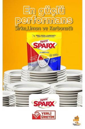 Sparx Bulaşık Makinesi Kapsülü 60'lı X 2 Paket (120 YIKAMA)