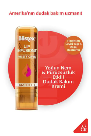 Lip Infusion Restore - Yumuşak ve Pürüzsüz Dudaklar İçin Yenileyici Dudak Bakım Kremi- 3.7gr