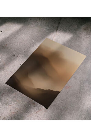 Çerçevesiz Poster, Dijital Baskı Soyut - Pus , Salon Ofis Dekorasyon , Poster