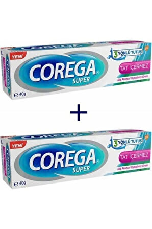 Tat Içermez Diş Protez Yapıştırıcı Krem 40gr 2adet