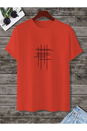 Unisex Hashtag Beyaz Oversize Bisiklet Yaka Baskılı T-shirt